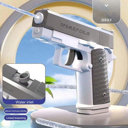 Pistol cu Apă Model M1911 – Jucărie de Vară pentru Copii și Adulți, Water Blaster pentru Piscină, Plajă și Activități Outdoor